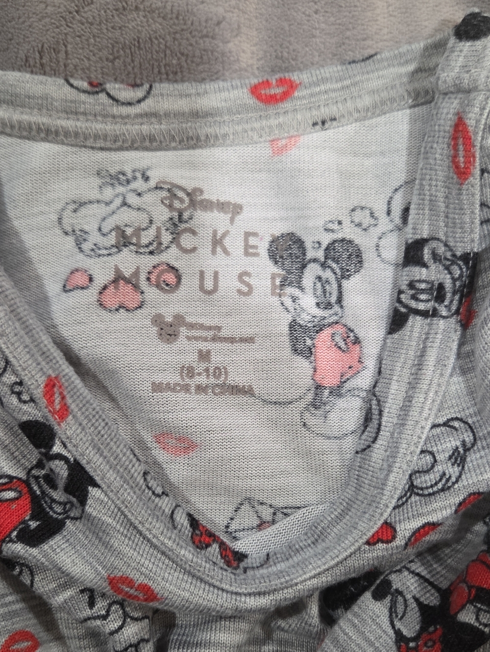 Mickey Pajama Set with Red & Yellow Character Prints - Picture 3 of 3